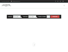 Tablet Screenshot of lavantahotel.com